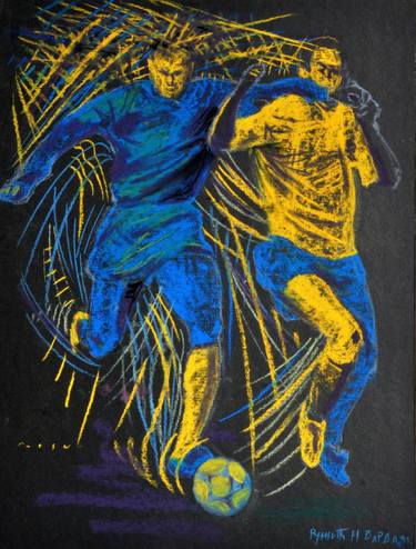 Original Expressionism Sport Drawings by Nebojsa Ruzic Varda