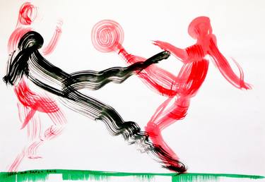 Print of Expressionism Sport Drawings by Nebojsa Ruzic Varda