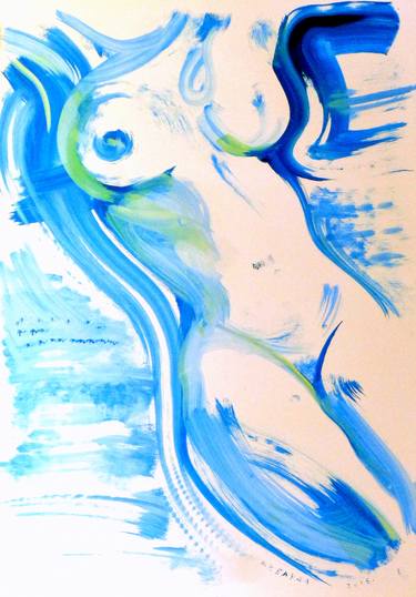 Original Expressionism Nude Drawings by Nebojsa Ruzic Varda