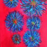 Magenta Cornflower by Leslie Spann