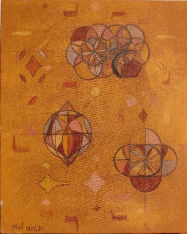 Original Abstract Geometric Paintings by Priyadarshini Ohol