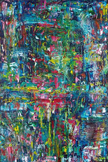 Original Abstract Expressionism Abstract Painting by Viktoriya Gorokhova