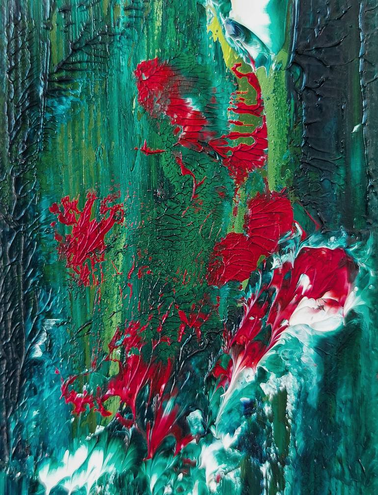 Original Abstract Expressionism Abstract Painting by Viktoriya Gorokhova