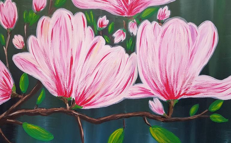 Original Floral Painting by Viktoriya Gorokhova