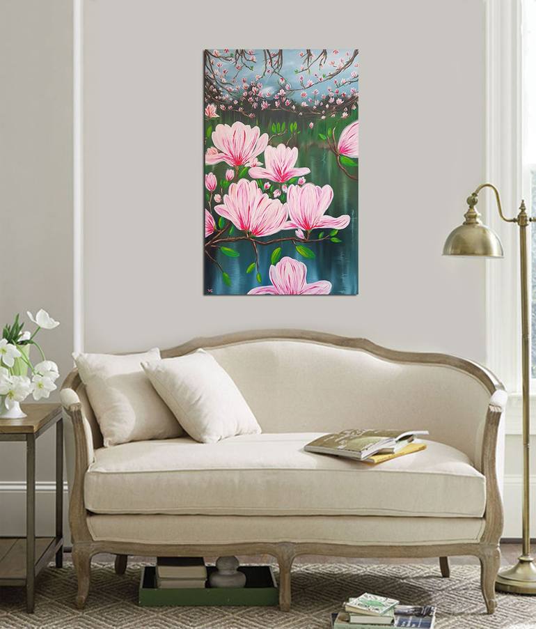 Original Floral Painting by Viktoriya Gorokhova