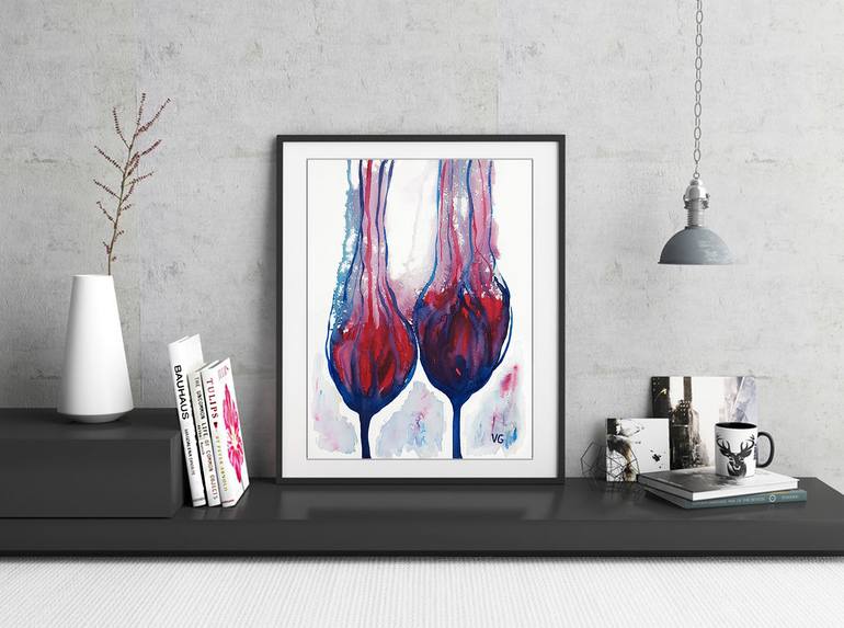 Original Abstract Floral Painting by Viktoriya Gorokhova