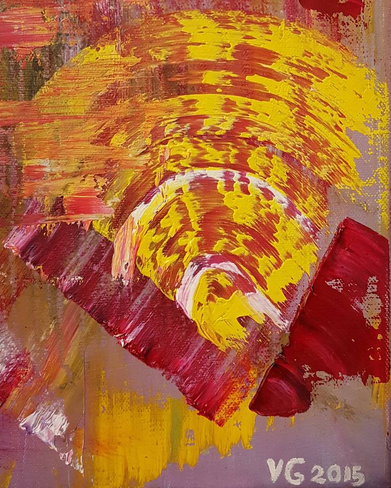 Original Abstract Expressionism Abstract Painting by Viktoriya Gorokhova
