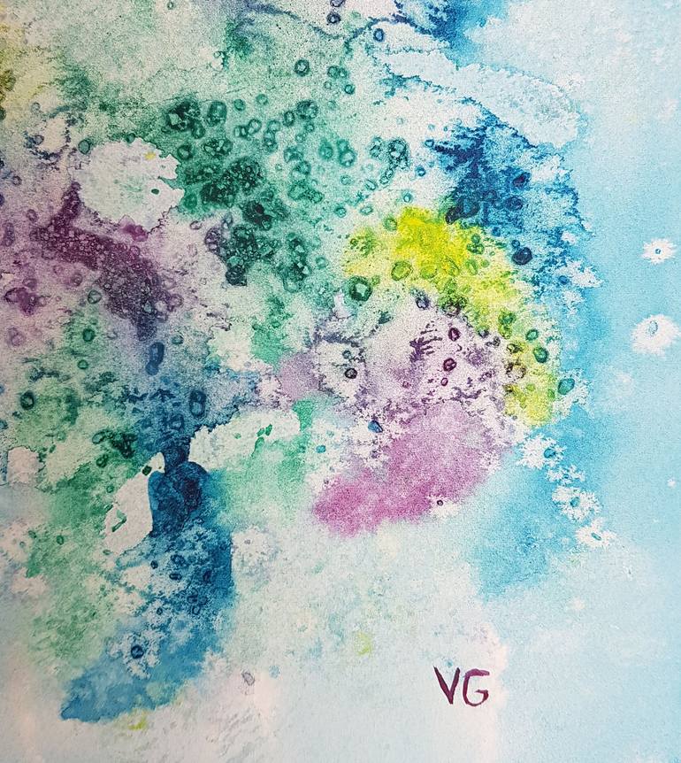 Original Abstract Expressionism Abstract Painting by Viktoriya Gorokhova