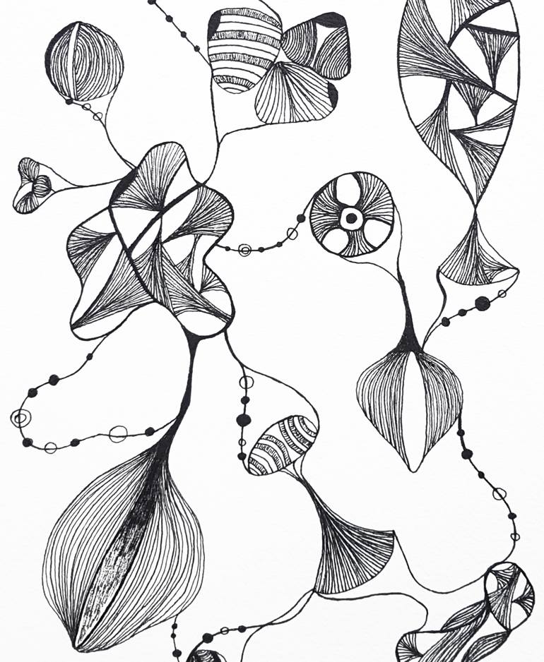 Original Conceptual Abstract Drawing by Viktoriya Gorokhova