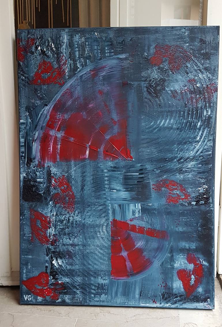 Original Abstract Expressionism Abstract Painting by Viktoriya Gorokhova