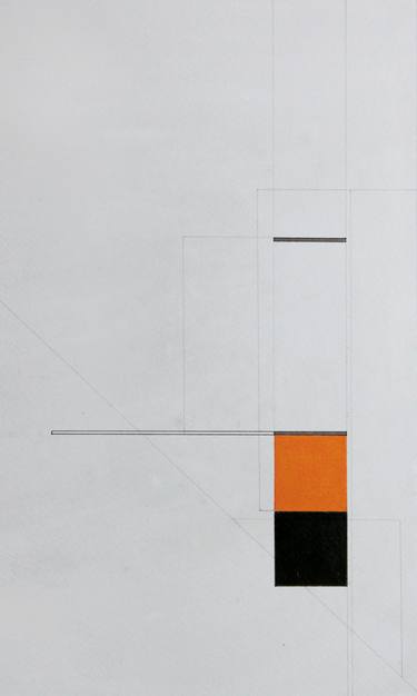 Original Modern Abstract Drawings by Ernst Kruijff