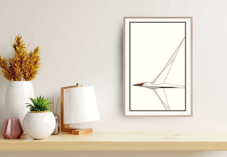 Original Abstract Animal Drawing by Ernst Kruijff