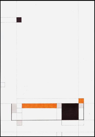 Original Abstract Drawing by Ernst Kruijff