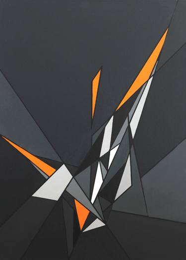 Original Abstract Geometric Paintings by Ernst Kruijff