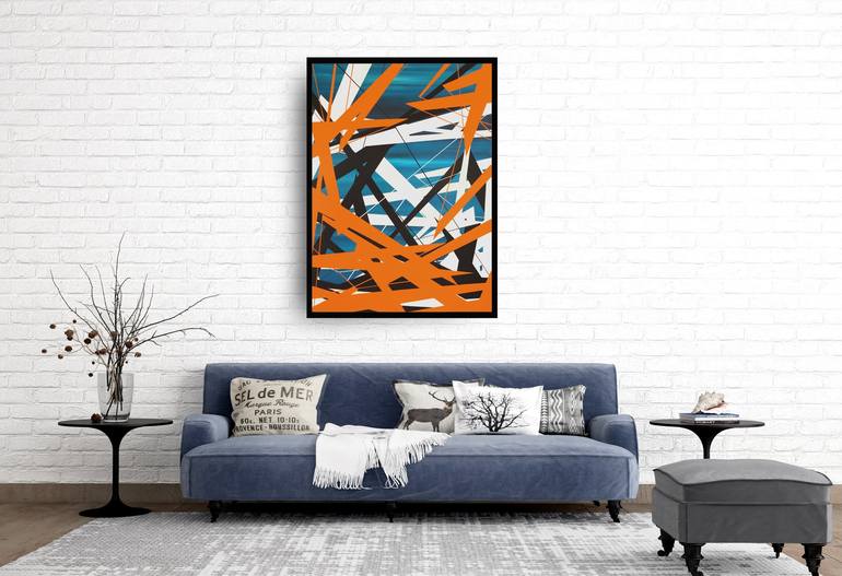 Original Abstract Painting by Ernst Kruijff