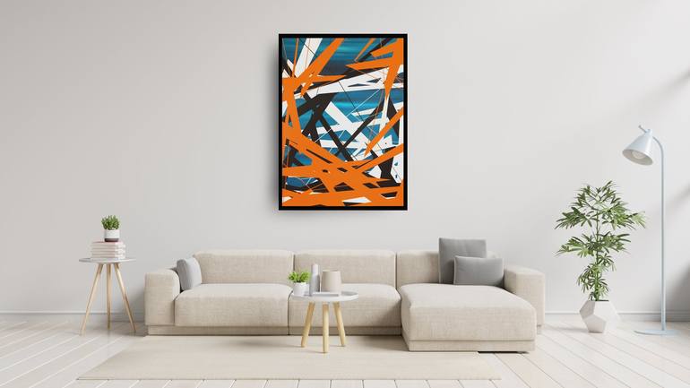 Original Abstract Painting by Ernst Kruijff