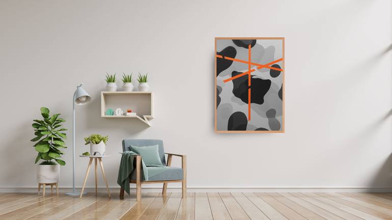 Original Abstract Painting by Ernst Kruijff