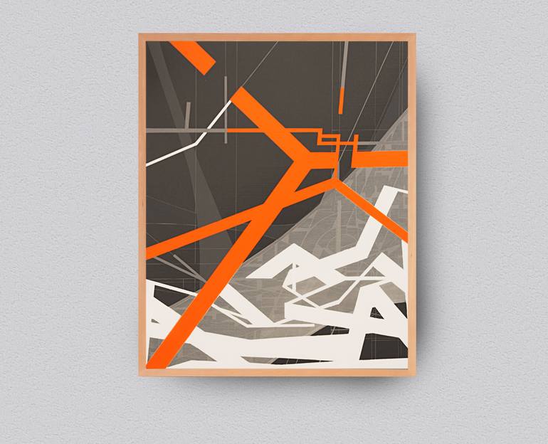 Original Modernism Abstract Painting by Ernst Kruijff