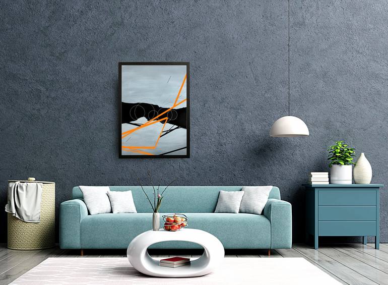 Original Abstract Painting by Ernst Kruijff