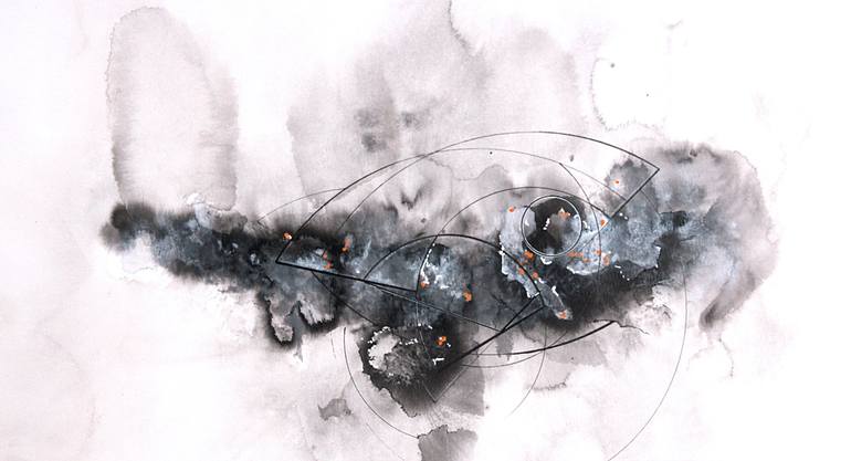 Print of Contemporary Abstract Drawings by Ernst Kruijff