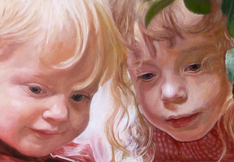 Original Realism Children Painting by Paul Moyse