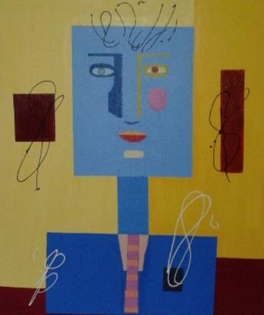 Print of Abstract Portrait Paintings by patricia perloff