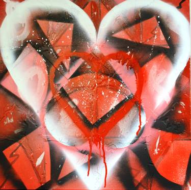Original Abstract Love Paintings by Drew Mikaels