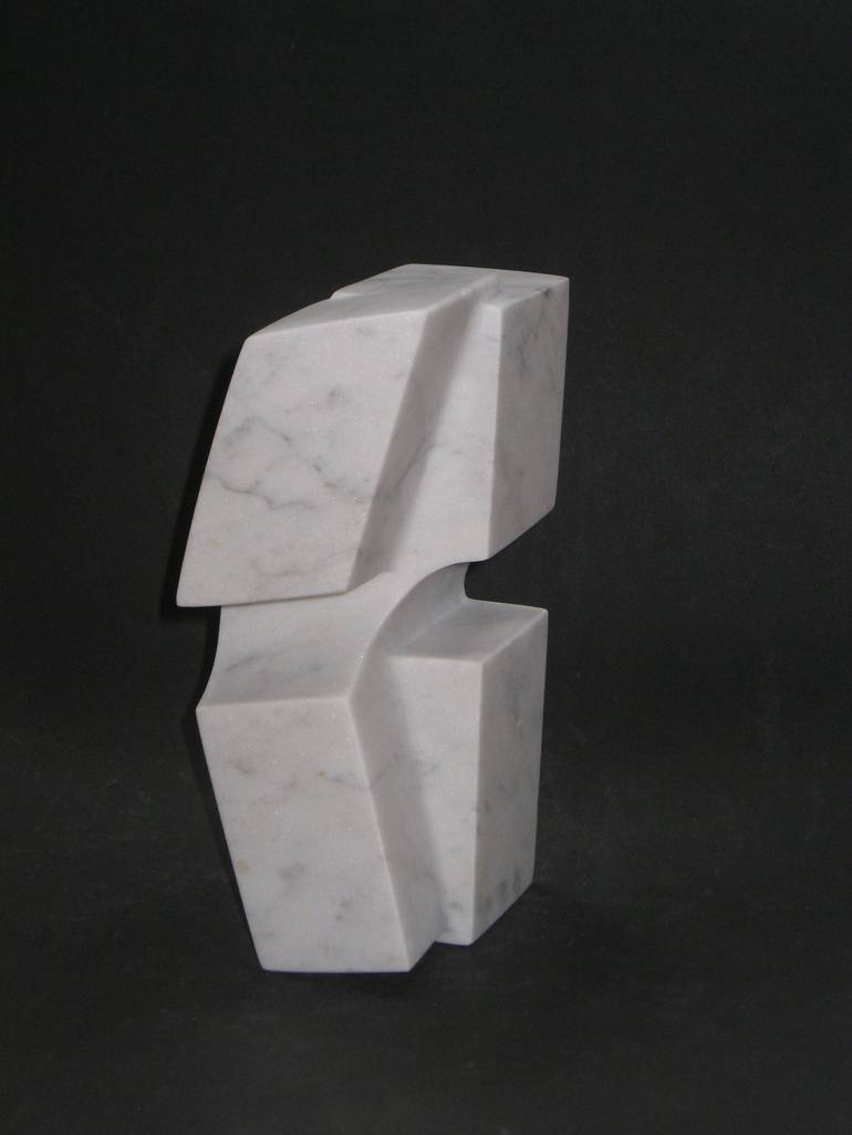 Original geometric Abstract Sculpture by Peter Van de Vijver