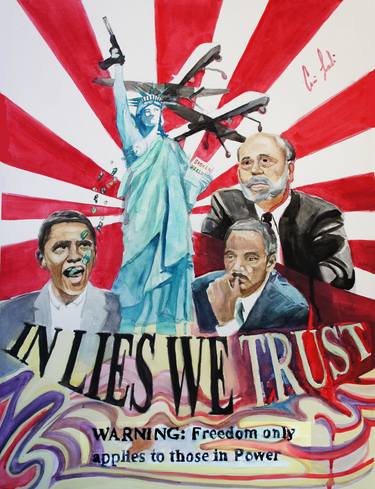 Original Political Paintings by Carina Lomeli