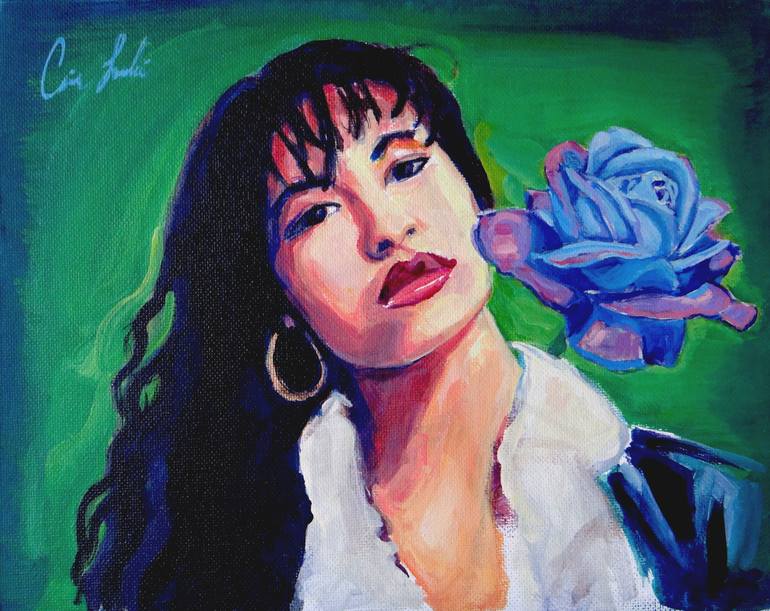 Selena Como La Flor Painting by Carina Lomeli Saatchi Art