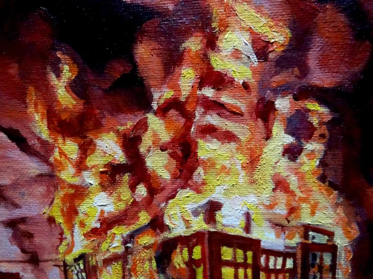 Original Impressionism Political Painting by Carina Lomeli