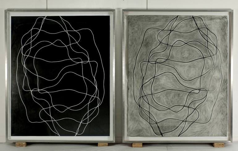 Original Conceptual Abstract Drawing by Marek Tobolewski