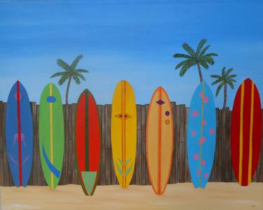 Original Realism Beach Paintings by Sandra Lorant
