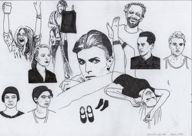 Original Pop Culture/Celebrity Drawing by anja wiese