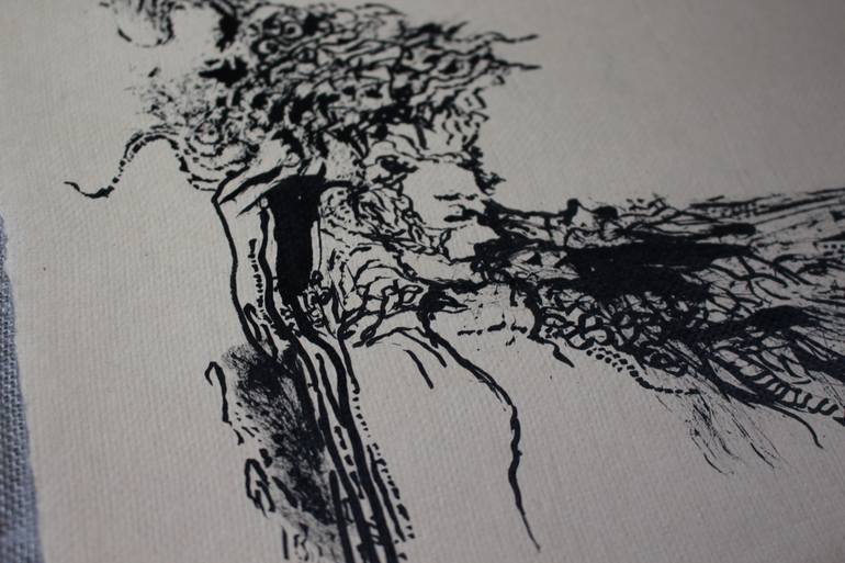 Original Minimalism Fantasy Drawing by Elmira Sharipova