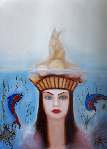 Print of Surrealism Classical mythology Paintings by Elmira Sharipova