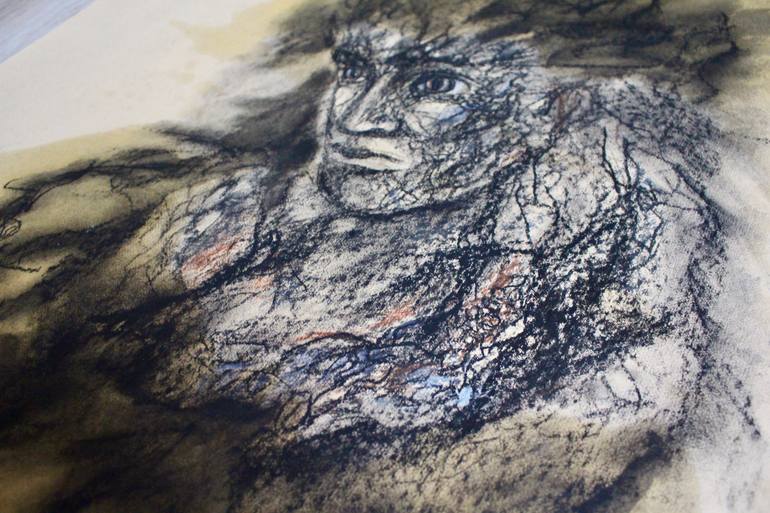 Original Abstract People Drawing by Elmira Sharipova