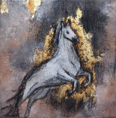 Print of Horse Paintings by Elmira Sharipova