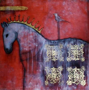 Print of Abstract Horse Paintings by Elmira Sharipova