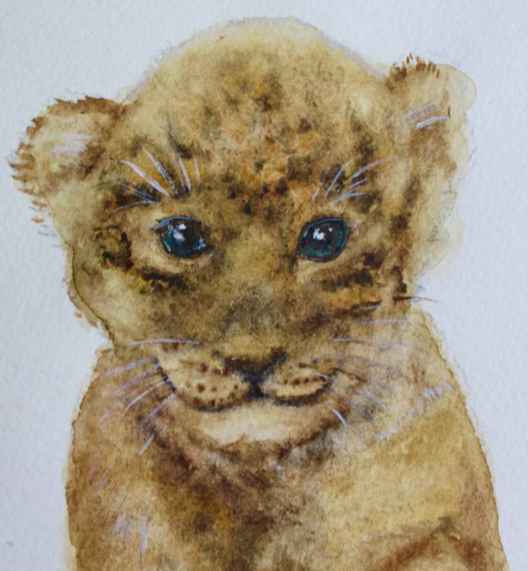 Original Figurative Animal Drawing by Elmira Sharipova