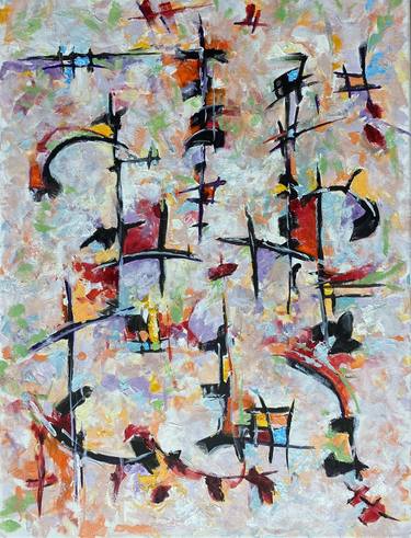 Original Abstract Expressionism Abstract Paintings by Chris Gould