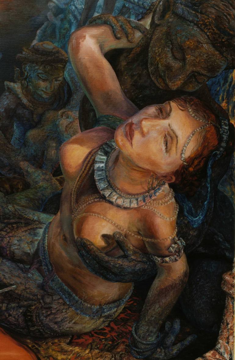 Original Figurative Erotic Painting by John Brockington