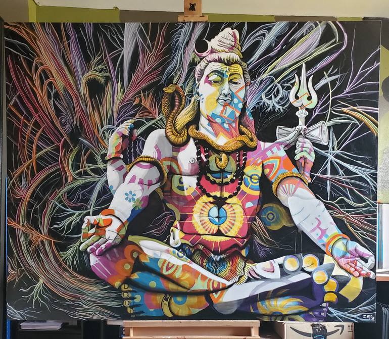 Original Figurative Religion Painting by Sam Ingo