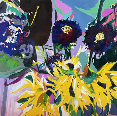 Original Abstract Expressionism Botanic Paintings by Jenny Seongryung Lee
