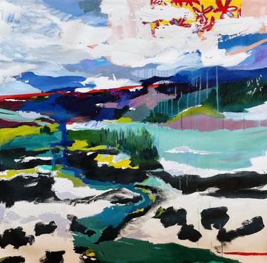 Original Abstract Expressionism Landscape Paintings by Jenny Seongryung Lee