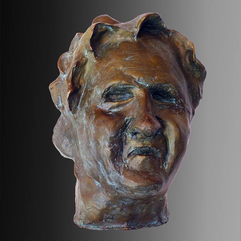 Original Portrait Sculpture by Kastulus A Wolf