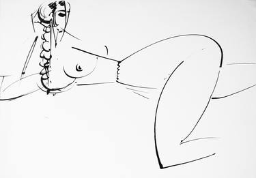 Print of Figurative Nude Drawings by Dohotaru Vasile