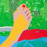 A big resting charming foot. by Kestutis Grigaliunas