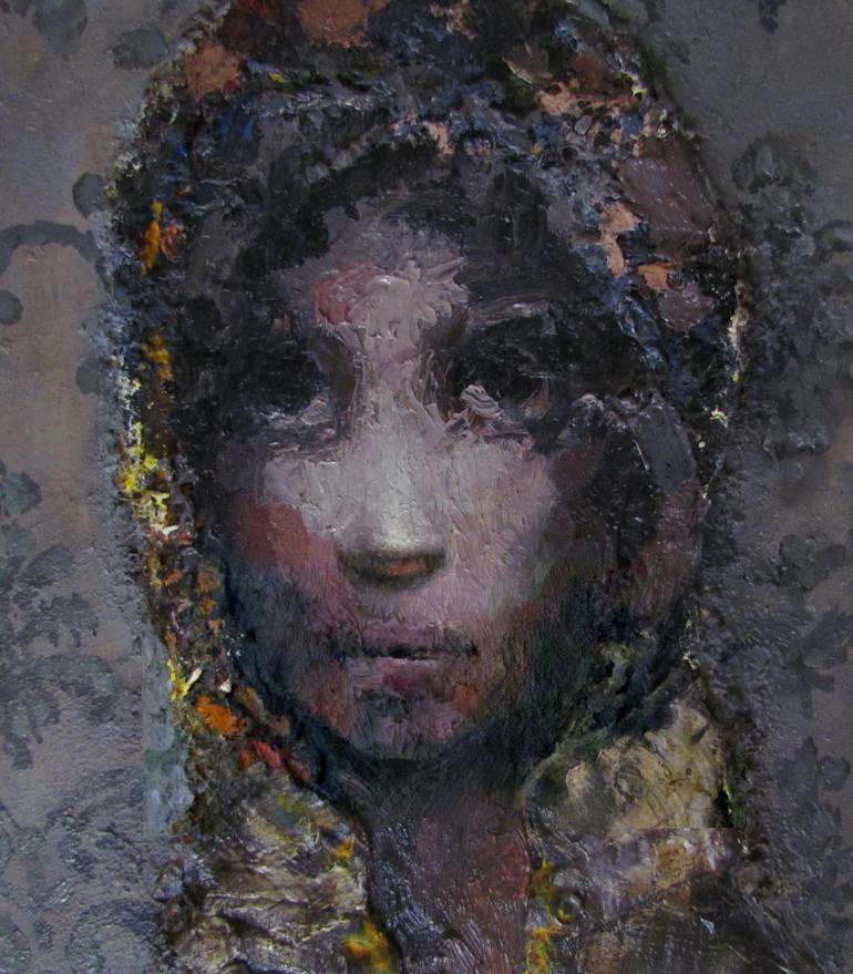 Original Expressionism Women Painting by Giorgi Gagnidze