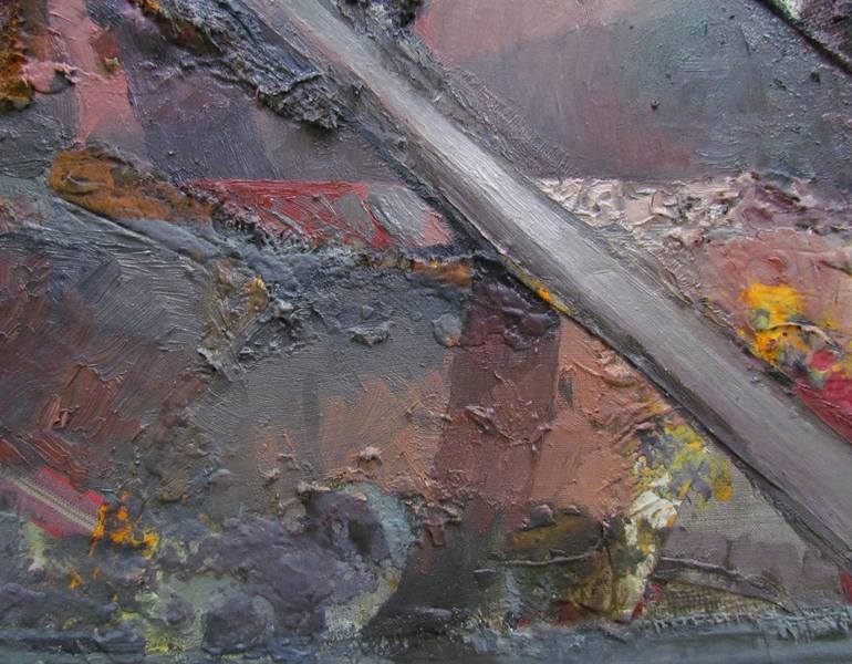 Original Expressionism Boat Painting by Giorgi Gagnidze
